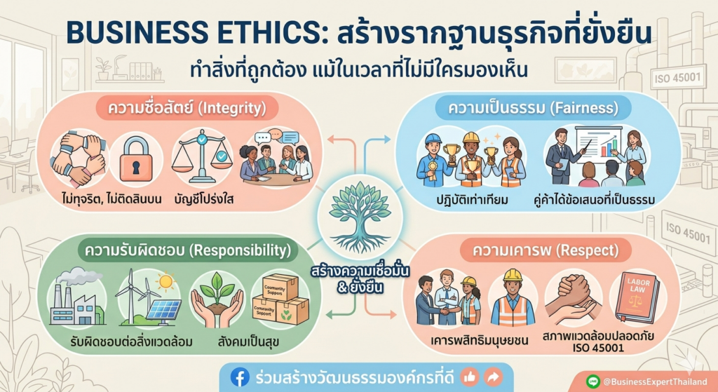 Business Ethics… เรื่องไกลตัว หรือรากฐานที่สำคัญที่สุดของธุรกิจ? 🏢💡