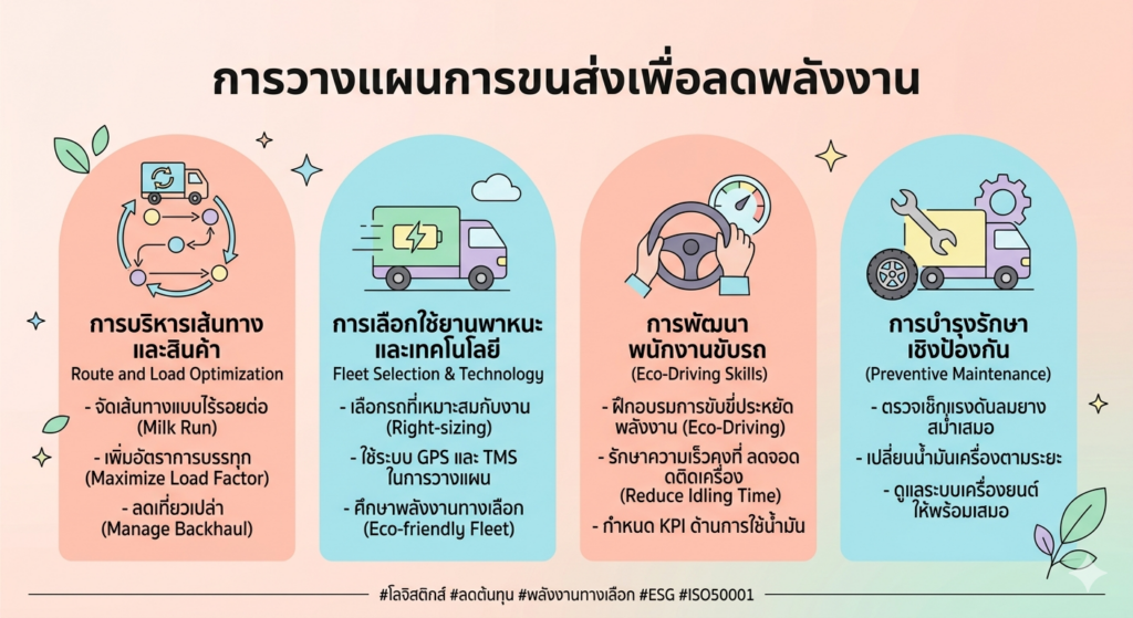 เลิกปล่อยให้ “ค่าน้ำมัน” สูบกำไร! 🚚⚡️ 4 ไอเดียจัดแผนขนส่ง พาร้าน/โรงงานเซฟพลังงาน